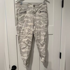 Democracy White & Grey Camo Pants
